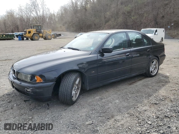 2002 BMW 5 Series 540iA with VIN WBADN63432GN85541, listed as a Copart auction lot 53723715 with 0 mi miles and Salvage Title. Bid and sale history available at carsss.com. Image 1.