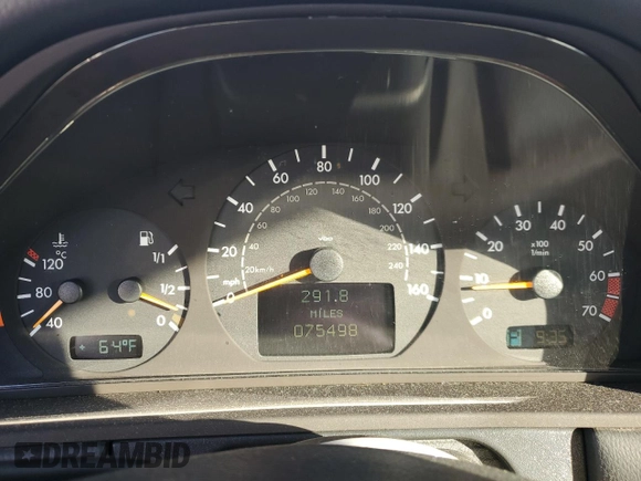 2002 Mercedes-Benz E-Class with VIN WDBJF82J42X064476, listed as a Copart auction lot 88268595 with 75,498 mi miles and Clean Title. Bid and sale history available at carsss.com. Image 9.