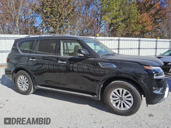 2024 Nissan Armada SV with VIN JN8AY2AC3R9196904, listed as a Copart auction lot 83995844 with 8,688 mi miles and Clean Title. Bid and sale history available at carsss.com. Image 4.