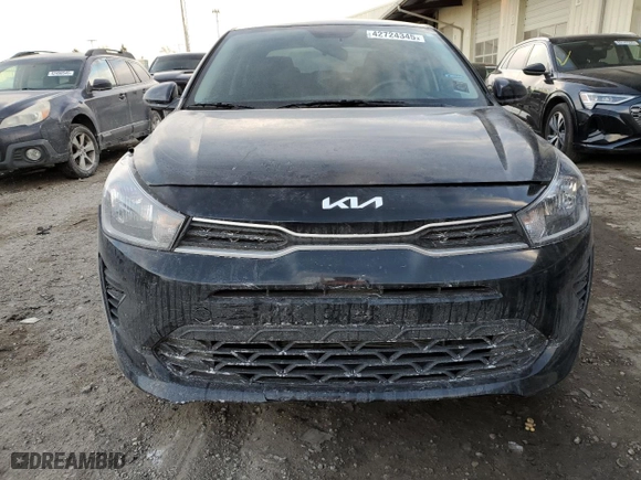 2023 Kia Rio LX with VIN 3KPA24AD5PE605091, listed as a Copart auction lot 42724345 with 25729 miles and Salvage Title. Bid and sale history available at carsss.com. Image 5.