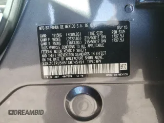 2016 Honda HR-V EX with VIN 3CZRU5H51GM745494, listed as a Copart auction lot 51618805 with 73,393 mi miles and Salvage Title. Bid and sale history available at DreamBid. Image 13.