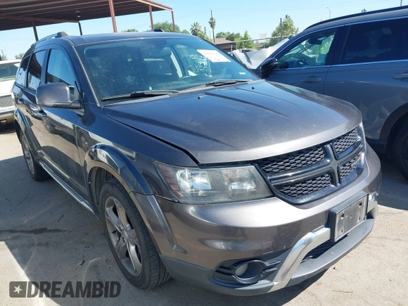 2017 Dodge Journey Crossroad Plus z VIN 3C4PDDGG3HT560915, wystawiony jako IAAI lot #42483896 z przebiegiem 130 588 mil mil oraz . Historia ofert i sprzedaży dostępna na DreamBid. Obrazek 1.