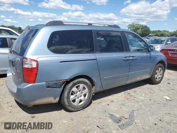 2008 Kia Sedona LX with VIN KNDMB233886230455, listed as a Copart auction lot 61481844 with 222,538 mi miles and Non Repairable. Bid and sale history available at carsss.com. Image 3.