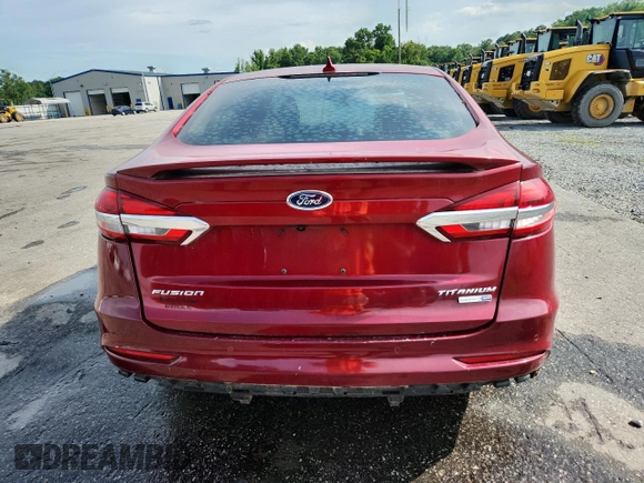 2019 Ford Fusion Titanium with VIN 3FA6P0D97KR225894, listed as a Copart auction lot 61340285 with 71,197 mi miles and Clean title. Bid and sale history available at DreamBid. Image 6.