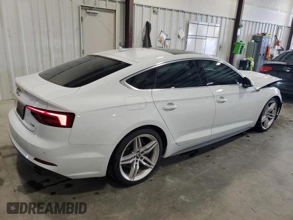 2019 Audi A5 Sportback Premium Plus with VIN WAUENCF50KA085959, listed as a Copart auction lot 49964385 with 84,310 mi miles and Salvage Title. Bid and sale history available at carsss.com. Image 3.