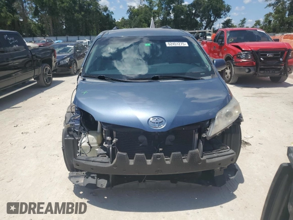 2015 Toyota Sienna LE AAS with VIN 5TDKK3DC2FS651385, listed as a Copart auction lot 62451275 with 166,610 mi miles and Salvage title. Bid and sale history available at DreamBid. Image 5.