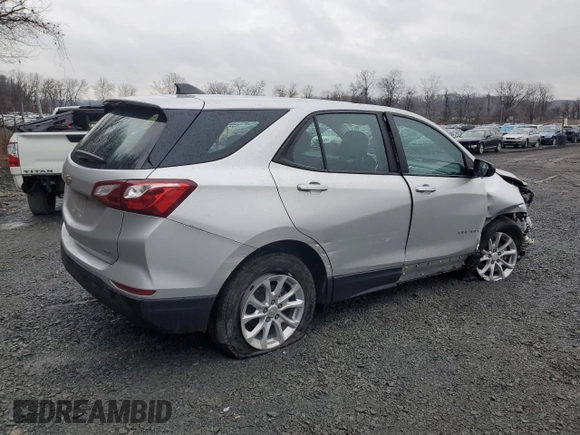 2021 Chevrolet Equinox LS z VIN 3GNAXSEV2MS145675, wystawiony jako Copart lot #52383935 z przebiegiem 55 419 mil mil oraz Szkoda całkowita • Salvage title. Historia ofert i sprzedaży dostępna na DreamBid. Obrazek 3.
