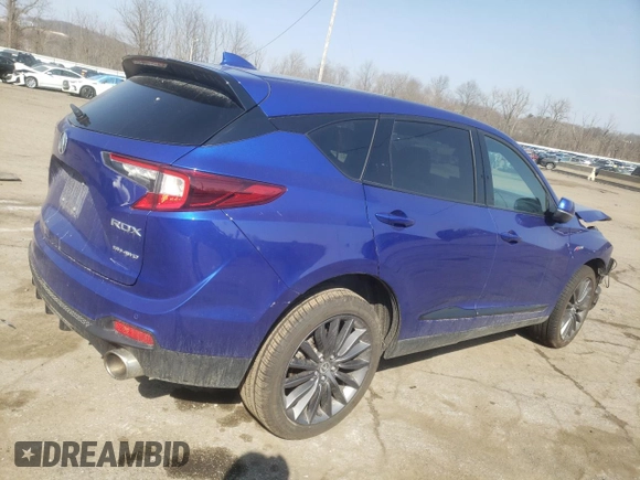 2022 Acura RDX PMC Edition with VIN 5J8TC2H86NL007987, listed as a Copart auction lot 44379844 with 0 mi miles. Bid and sale history available at carsss.com. Image 3.
