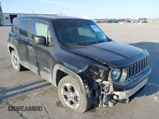 2016 Jeep Renegade Sport with VIN ZACCJAAW3GPD19335, listed as a IAAI auction lot 41904295 with 142,011 mi miles and . Bid and sale history available at carsss.com. Image 1.