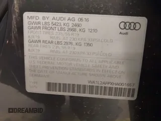 2017 Audi Q5 Premium Plus z VIN WA1L2AFPXHA001657, wystawiony jako IAAI lot #41706978 z przebiegiem 78 148 mil mil oraz . Historia ofert i sprzedaży dostępna na DreamBid. Obrazek 9.