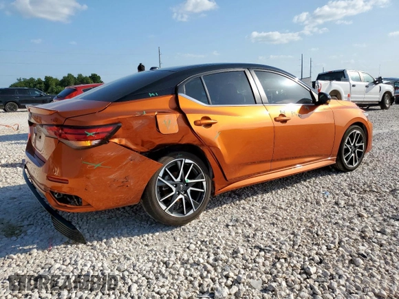 2024 Nissan Sentra SR with VIN 3N1AB8DV5RY380137, listed as a Copart auction lot 59745995 with 8,444 mi miles and Salvage title. Bid and sale history available at DreamBid. Image 3.