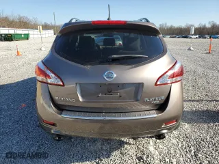 2012 Nissan Murano SV with VIN JN8AZ1MWXCW206110, listed as a Copart auction lot 53451245 with 158,026 mi miles and Salvage Title. Bid and sale history available at carsss.com. Image 6.