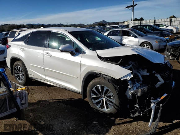 2020 Lexus RX with VIN 2T2AGMDA1LC045416, listed as a Copart auction lot 87016254 with 47,355 mi miles and Salvage Title. Bid and sale history available at carsss.com. Image 4.