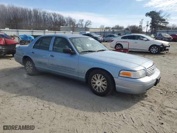 2005 Ford Crown Victoria LX with VIN 2FAFP74W65X168866, listed as a Copart auction lot 47220335 with 163,973 mi miles and Salvage Title. Bid and sale history available at carsss.com. Image 4.