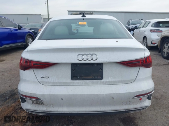 2022 Audi A3 Premium with VIN WAUAUDGY7NA012835, listed as a IAAI auction lot 41229617 with 32,151 mi miles. Bid and sale history available at carsss.com. Image 16.