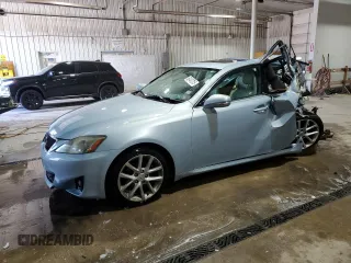 2011 Lexus IS 250 with VIN JTHCF5C25B5051200, listed as a Copart auction lot 52497515 with 125,376 mi miles and Salvage Title. Bid and sale history available at carsss.com. Image 1.