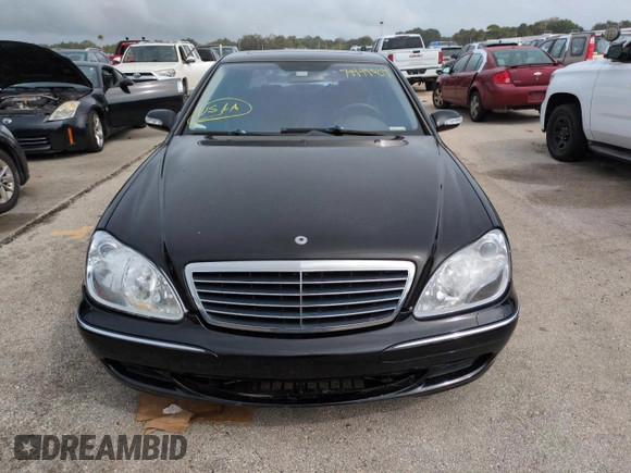 2005 Mercedes-Benz S-Class 4.3L with VIN WDBNG70J35A444217, listed as a Copart auction lot 74949084 with 0 mi miles and Salvage Title. Bid and sale history available at carsss.com. Image 5.