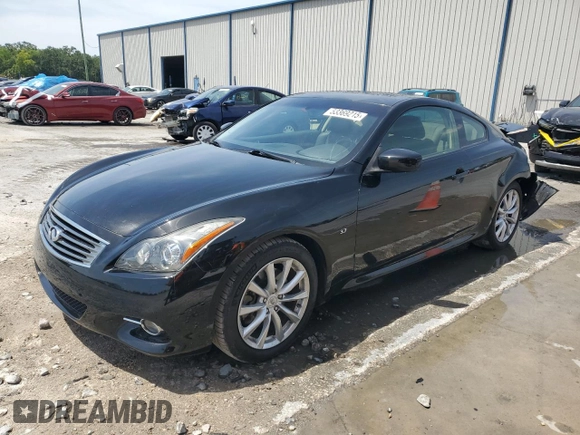 2014 Infiniti Q60 Coupe Journey with VIN JN1CV6EK9EM111600, listed as a Copart auction lot 53369215 with 83,108 mi miles and Salvage Title. Bid and sale history available at carsss.com. Image 1.