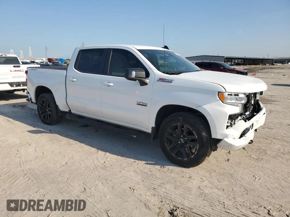 2023 Chevrolet Silverado 1500 RST with VIN 2GCUDEED2P1147143, listed as a Copart auction lot 50763795 with 37,194 mi miles and Salvage Title. Bid and sale history available at DreamBid. Image 4.