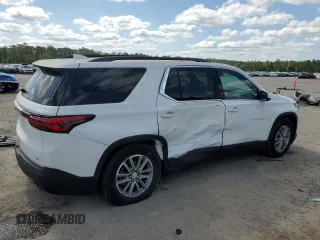 2023 Chevrolet Traverse LT Cloth with VIN 1GNERGKW9PJ127721, listed as a Copart auction lot 54885765 with 40,009 mi miles and Clean title. Bid and sale history available at DreamBid. Image 3.