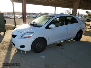 2011 Toyota Yaris with VIN JTDBT4K36B1405064, listed as a Copart auction lot 48621895 with 162,079 mi miles and Salvage Title. Bid and sale history available at carsss.com. Image 1.