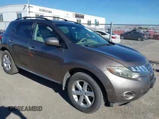 2009 Nissan Murano SL with VIN JN8AZ18UX9W008872, listed as a IAAI auction lot 41389435 with 150,488 mi miles. Bid and sale history available at carsss.com. Image 1.