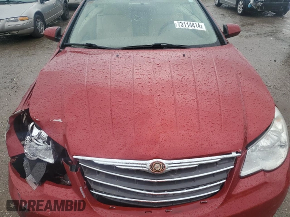 2008 Chrysler Sebring Limited with VIN 1C3LC65M28N267517, listed as a Copart auction lot 73114414 with 115,187 mi miles and Clean Title. Bid and sale history available at carsss.com. Image 12.