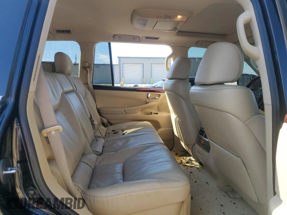 2011 Lexus LX 570 with VIN JTJHY7AX5B4083045, listed as a Copart auction lot 50456225 with 122,942 mi miles and Salvage Title. Bid and sale history available at DreamBid. Image 11.