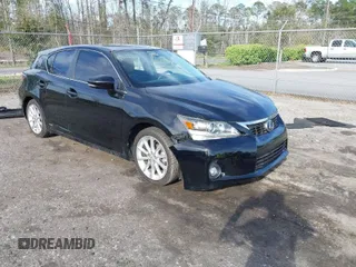 2011 Lexus CT 200h with VIN JTHKD5BH7B2040000, listed as a IAAI auction lot 41808004 with 130,006 mi miles. Bid and sale history available at carsss.com. Image 1.