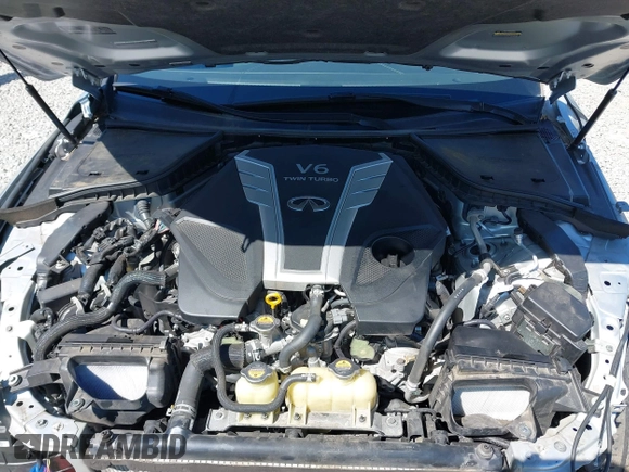 2018 Infiniti Q50 3.0t Luxe with VIN JN1EV7AR1JM443400, listed as a IAAI auction lot 42174726 with 74,677 mi miles. Bid and sale history available at carsss.com. Image 10.