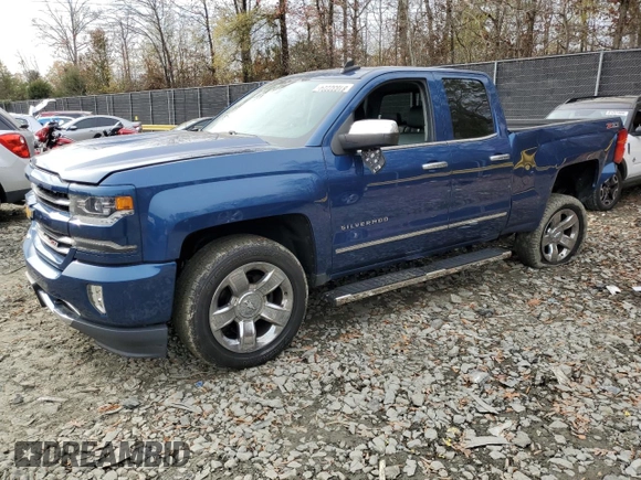 2016 Chevrolet Silverado 1500 LTZ with VIN 1GCVKSEC8GZ100903, listed as a Copart auction lot 81032224 with 124,430 mi miles and Salvage Title. Bid and sale history available at carsss.com. Image 1.