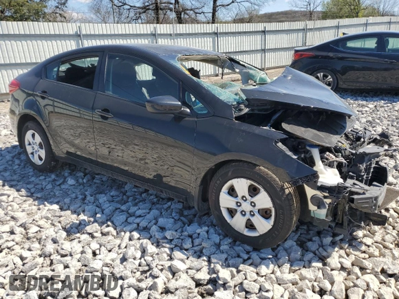 2016 Kia Forte LX with VIN KNAFK4A68G5459835, listed as a Copart auction lot 49456215 with 0 mi miles and Salvage Title. Bid and sale history available at carsss.com. Image 4.