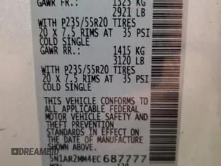 2014 Nissan Pathfinder S with VIN 5N1AR2MM4EC687777, listed as a Copart auction lot 61785445 with 137,891 mi miles and Clean title. Bid and sale history available at DreamBid. Image 13.