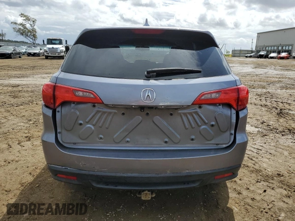 2015 Acura RDX Tech Pkg with VIN 5J8TB3H59FL005733, listed as a Copart auction lot 50652225 with 124,559 mi miles and Salvage Title. Bid and sale history available at carsss.com. Image 6.