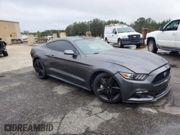 2015 Ford Mustang EcoBoost with VIN 1FA6P8TH8F5395181, listed as a Copart auction lot 48570474 with Not provided miles and Salvage title. Bid and sale history available at DreamBid. Image 4.