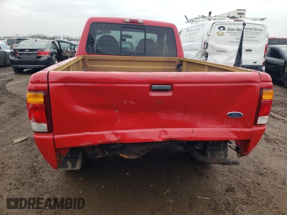 1999 Ford Ranger XLT with VIN 1FTYR14X4XPA57227, listed as a Copart auction lot 80829684 with 166,834 mi miles and Salvage Title. Bid and sale history available at DreamBid. Image 6.
