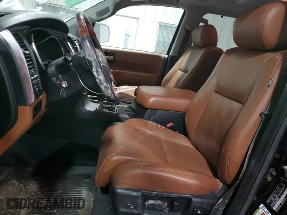 2018 Toyota Sequoia Platinum with VIN 5TDDY5G16JS158153, listed as a Copart auction lot 42144005 with 140,675 mi miles and Salvage Title. Bid and sale history available at carsss.com. Image 7.