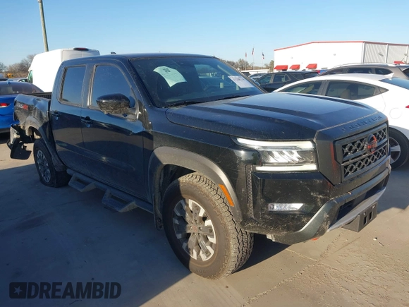 2023 Nissan Frontier Pro-4X with VIN 1N6ED1EK7PN661626, listed as a IAAI auction lot 41208136 with 18,644 mi miles and . Bid and sale history available at DreamBid. Image 1.