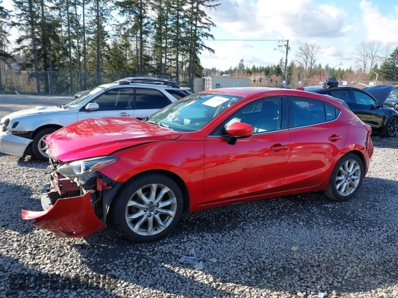 2015 Mazda 3 S Grand Touring with VIN JM1BM1M34F1224608, listed as a IAAI auction lot 41744848 with 154,695 mi miles and . Bid and sale history available at DreamBid. Image 14.