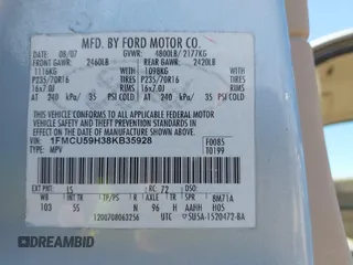 2008 Ford Escape Hybrid with VIN 1FMCU59H38KB35928, listed as a IAAI auction lot 42513127 with 145,153 mi miles and . Bid and sale history available at DreamBid. Image 9.