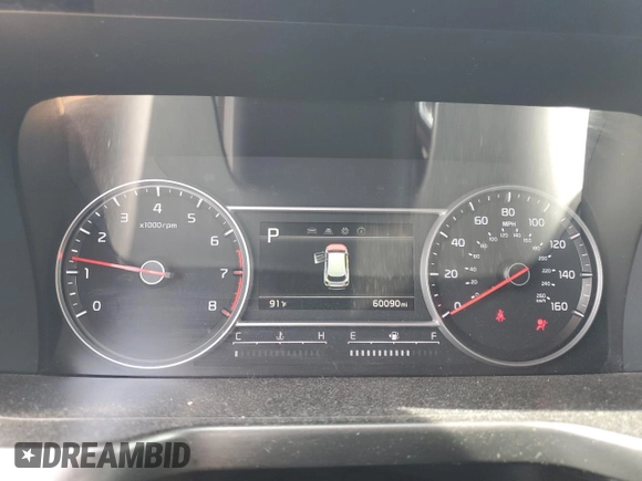 2021 Kia Sorento LX z VIN 5XYRGDLC6MG045413, wystawiony jako Copart lot #48747905 z przebiegiem 60 090 mil mil oraz Szkoda całkowita • Salvage title. Historia ofert i sprzedaży dostępna na DreamBid. Obrazek 9.