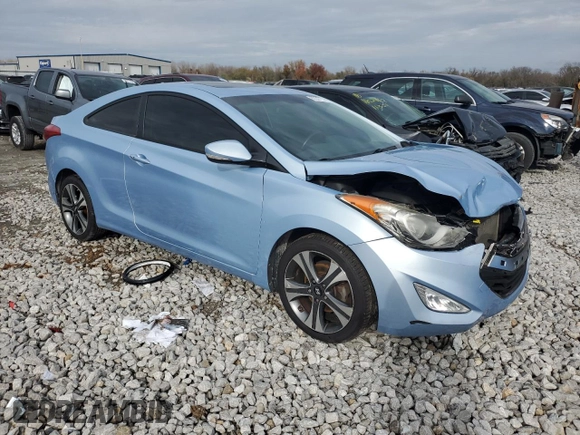 2013 Hyundai Elantra Coupe GS PZEV with VIN KMHDH6AE4DU006143, listed as a Copart auction lot 80347114 with 121,279 mi miles and Salvage Title. Bid and sale history available at carsss.com. Image 4.
