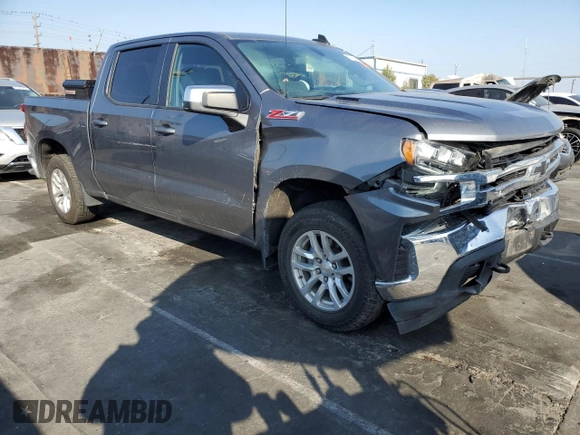 2021 Chevrolet Silverado 1500 LT with VIN 3GCUYDET7MG206504, listed as a Copart auction lot 83401814 with 86,729 mi miles and Salvage Title. Bid and sale history available at carsss.com. Image 4.
