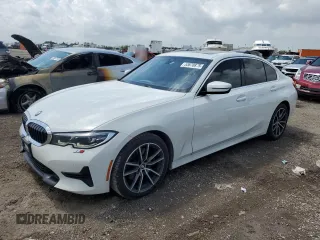 2020 BMW 3 Series 330i with VIN 3MW5R1J08L8B43219, listed as a Copart auction lot 53670875 with 0 mi miles and Salvage Title. Bid and sale history available at carsss.com. Image 1.
