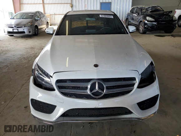 2018 Mercedes-Benz C 300 with VIN 55SWF4JB9JU280132, listed as a Copart auction lot 61803625 with 44,298 mi miles and Salvage title. Bid and sale history available at DreamBid. Image 5.