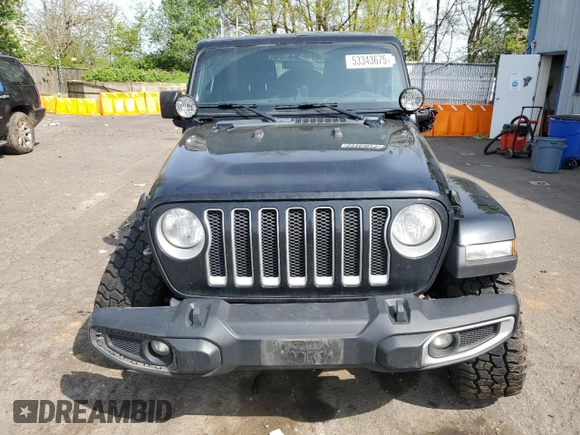 2020 Jeep Wrangler Unlimited Sahara with VIN 1C4HJXEN0LW213643, listed as a Copart auction lot 53343675 with 95,373 mi miles and Salvage title. Bid and sale history available at DreamBid. Image 5.