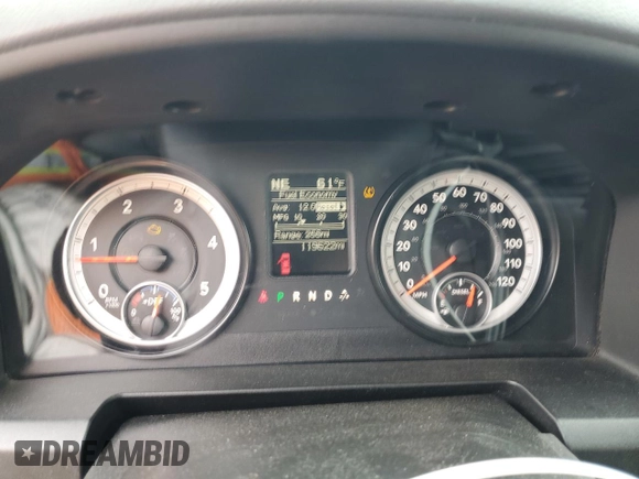 2014 Ram 2500 SLT with VIN 3C6UR5DL7EG175607, listed as a Copart auction lot 53576565 with 119,622 mi miles and Salvage title. Bid and sale history available at DreamBid. Image 9.