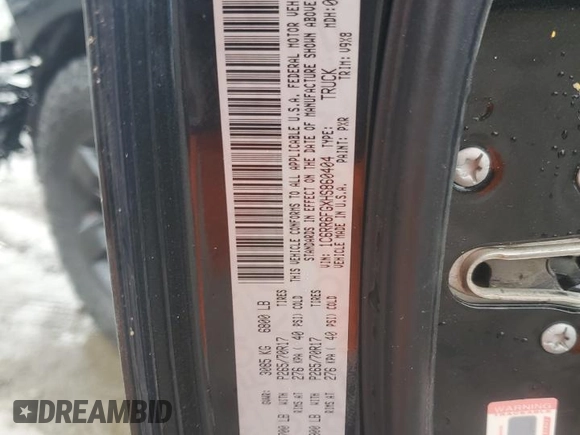 2017 Ram 1500 Express with VIN 1C6RR6FGXHS860404, listed as a Copart auction lot 48977275 with 86,030 mi miles and Salvage title. Bid and sale history available at DreamBid. Image 14.