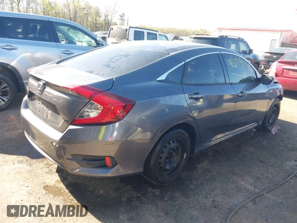 2016 Honda Civic Sedan LX with VIN 2HGFC2F52GH532101, listed as a IAAI auction lot 42009854 with 67,148 mi miles. Bid and sale history available at carsss.com. Image 4.