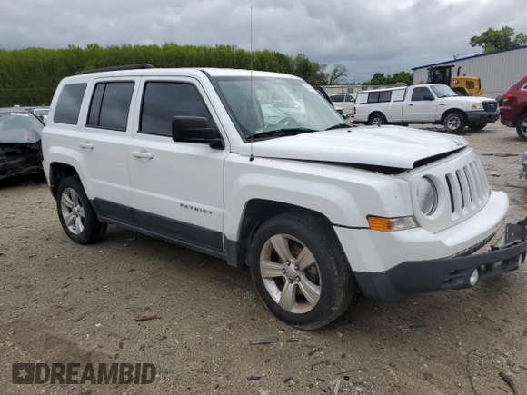 2017 Jeep Patriot Latitude with VIN 1C4NJPFB9HD187411, listed as a Copart auction lot 52579165 with 153,869 mi miles and Salvage Title. Bid and sale history available at DreamBid. Image 4.